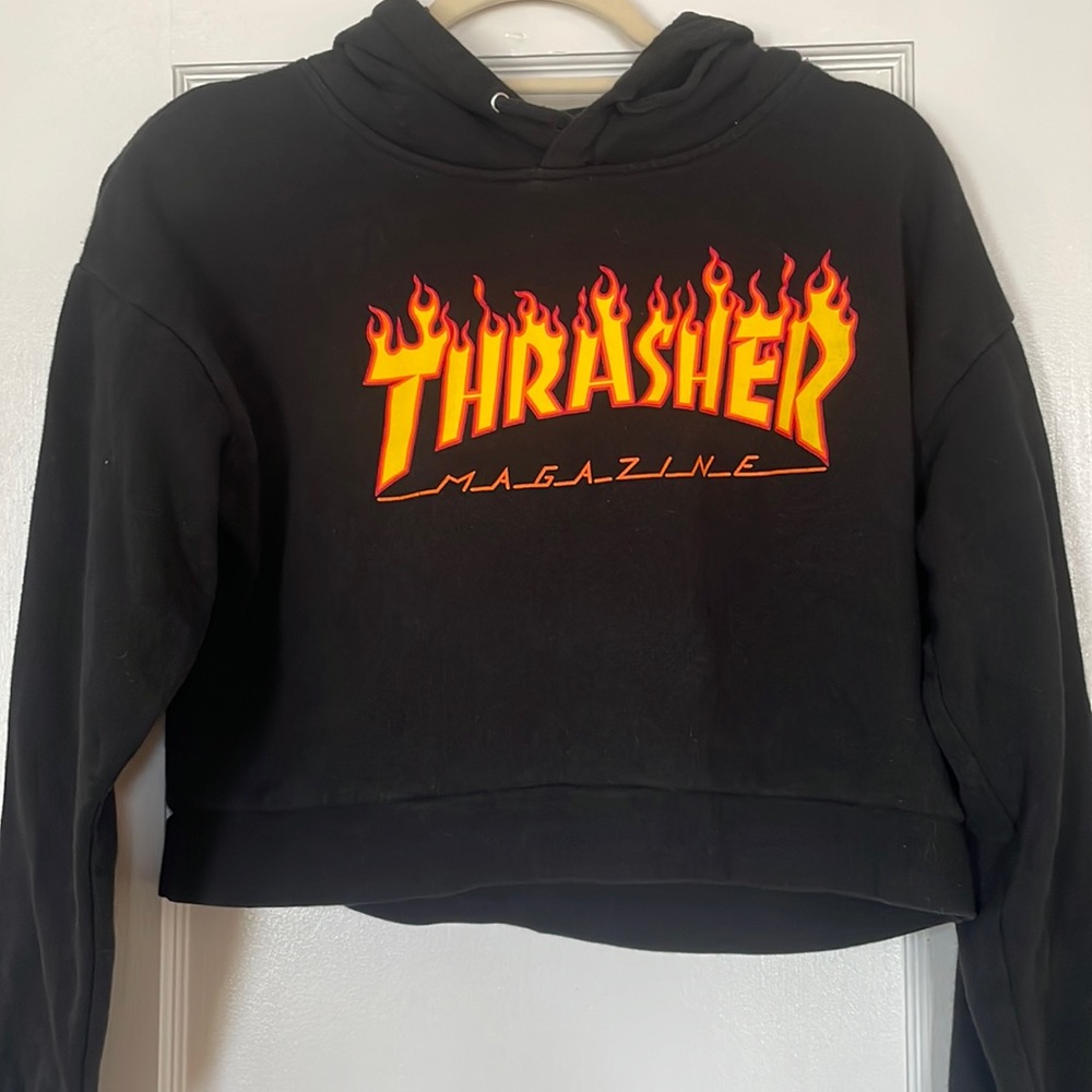 Thrasher cropped hoodie